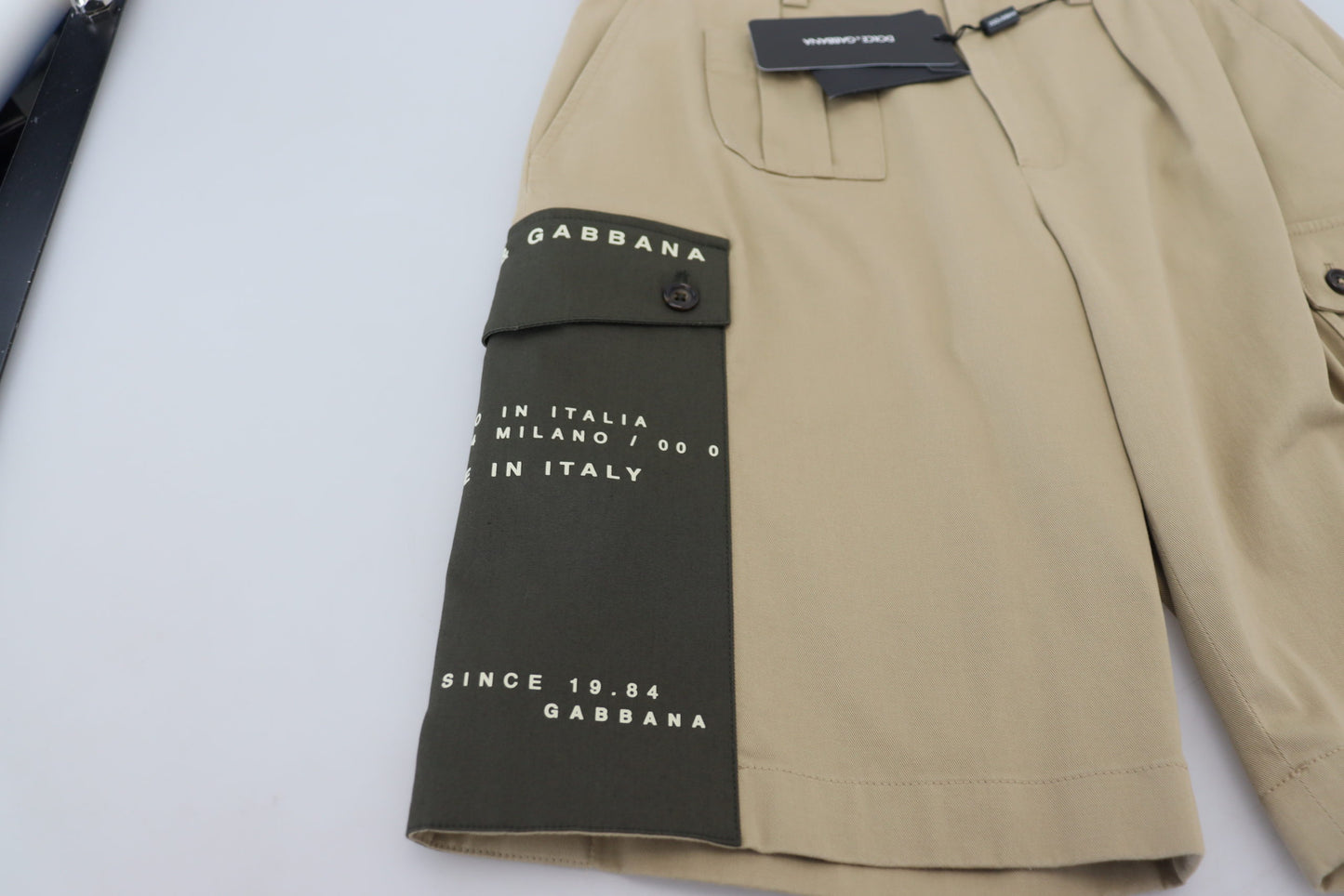 Dolce &amp; Gabbana Elegant beige cotton blend designer shorts