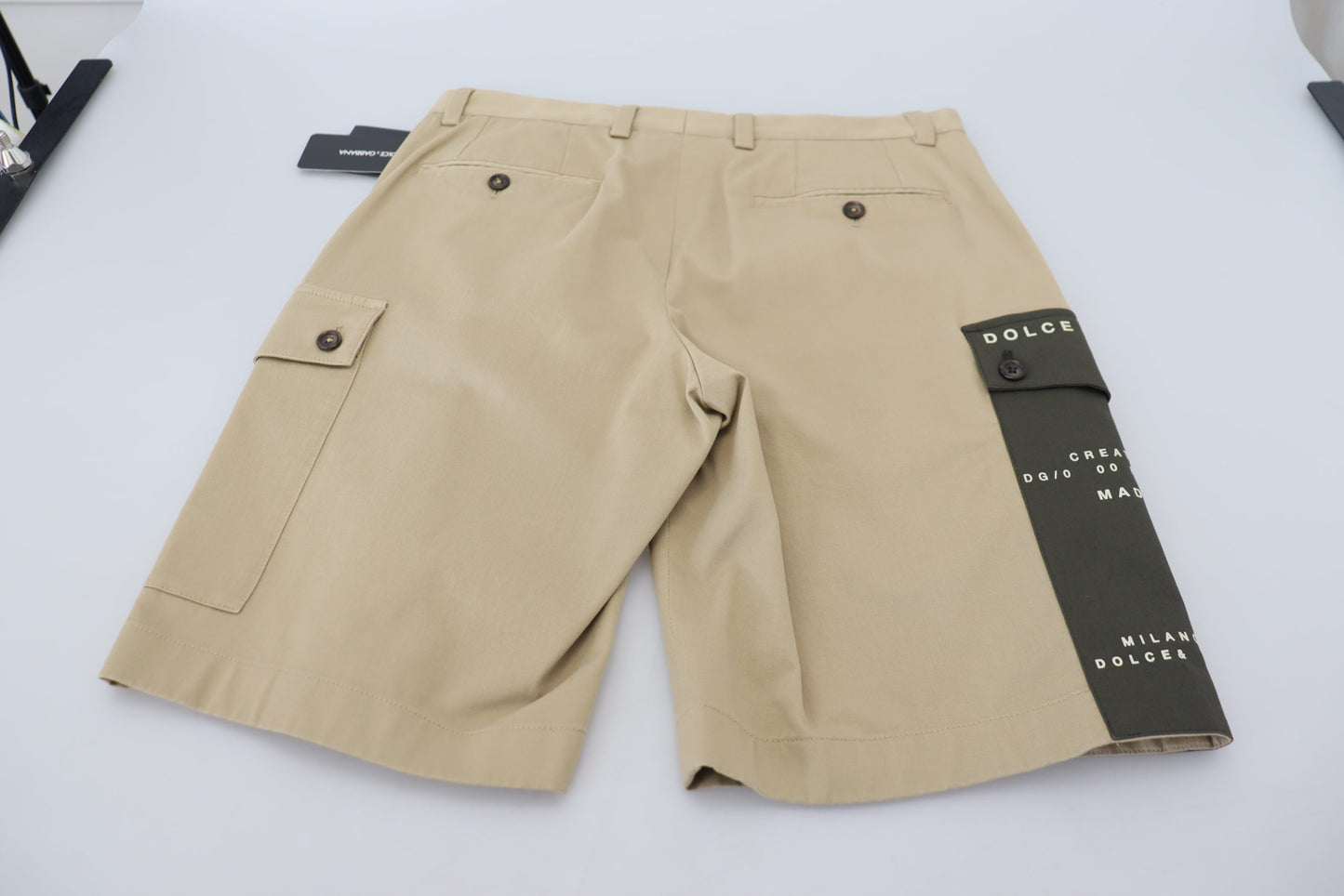 Dolce &amp; Gabbana Elegant beige cotton blend designer shorts