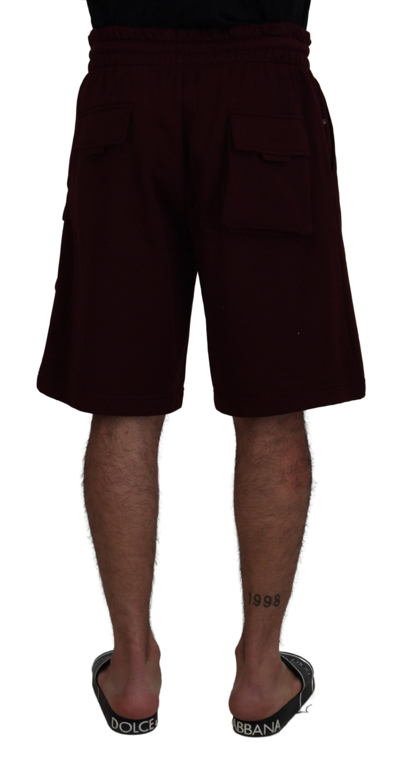 Dolce &amp; Gabbana Elegant maroon tailored shorts