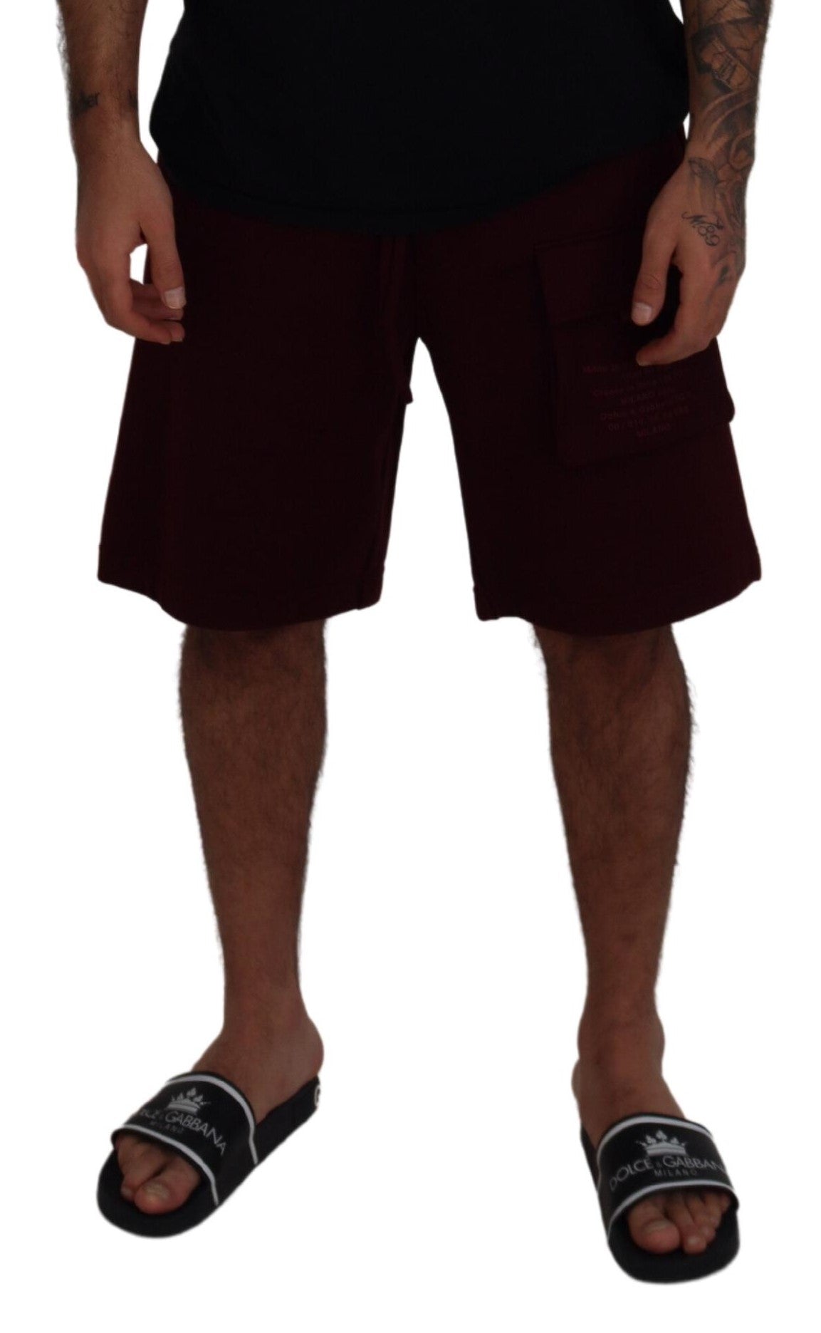 Dolce &amp; Gabbana Elegant maroon tailored shorts