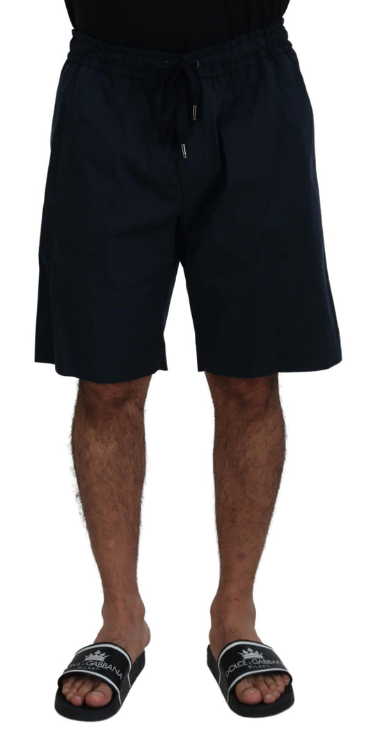 Dolce &amp; Gabbana Elegant blue cotton blend shorts