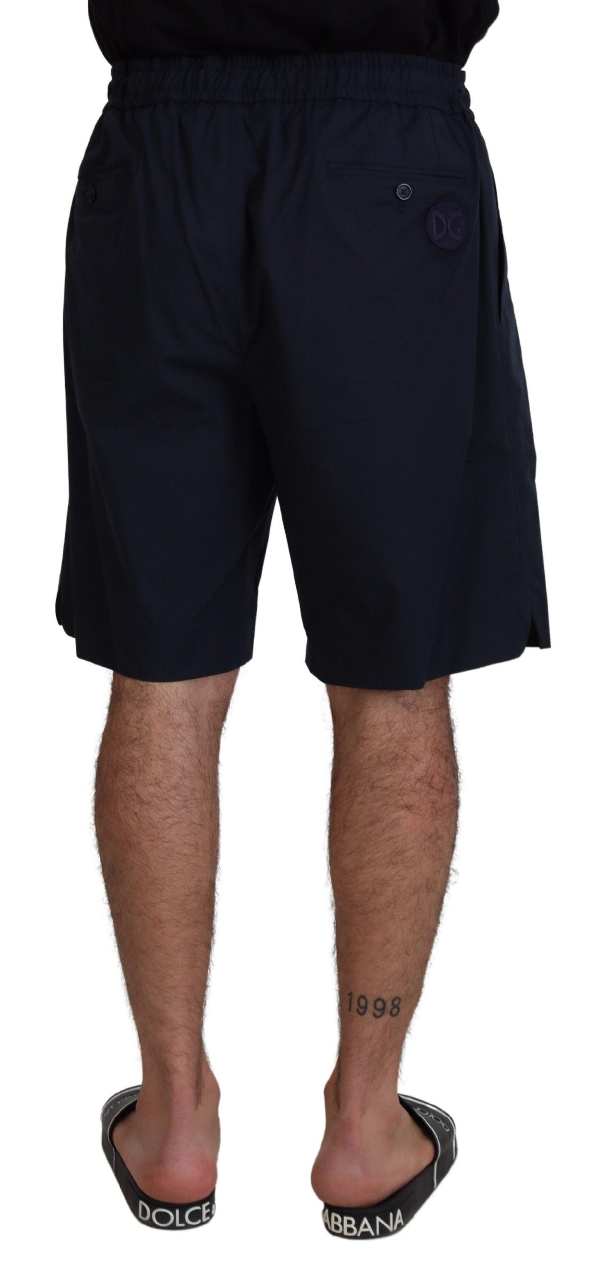 Dolce &amp; Gabbana Elegant blue cotton blend shorts