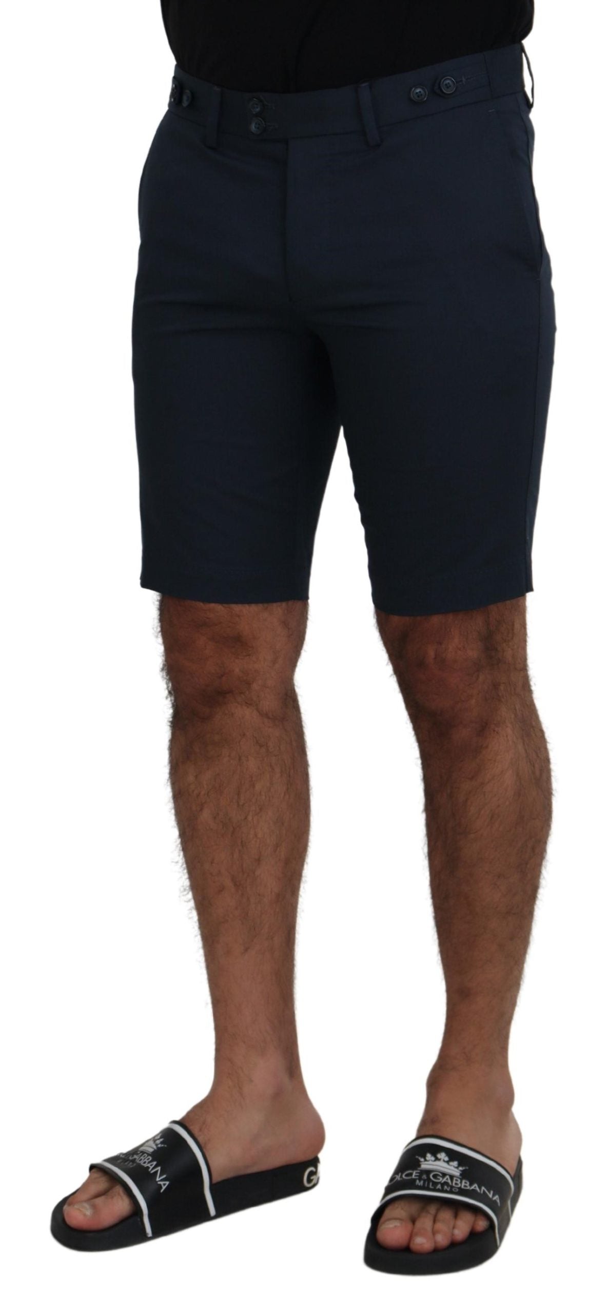 Dolce &amp; Gabbana Elegant blue cotton blend shorts