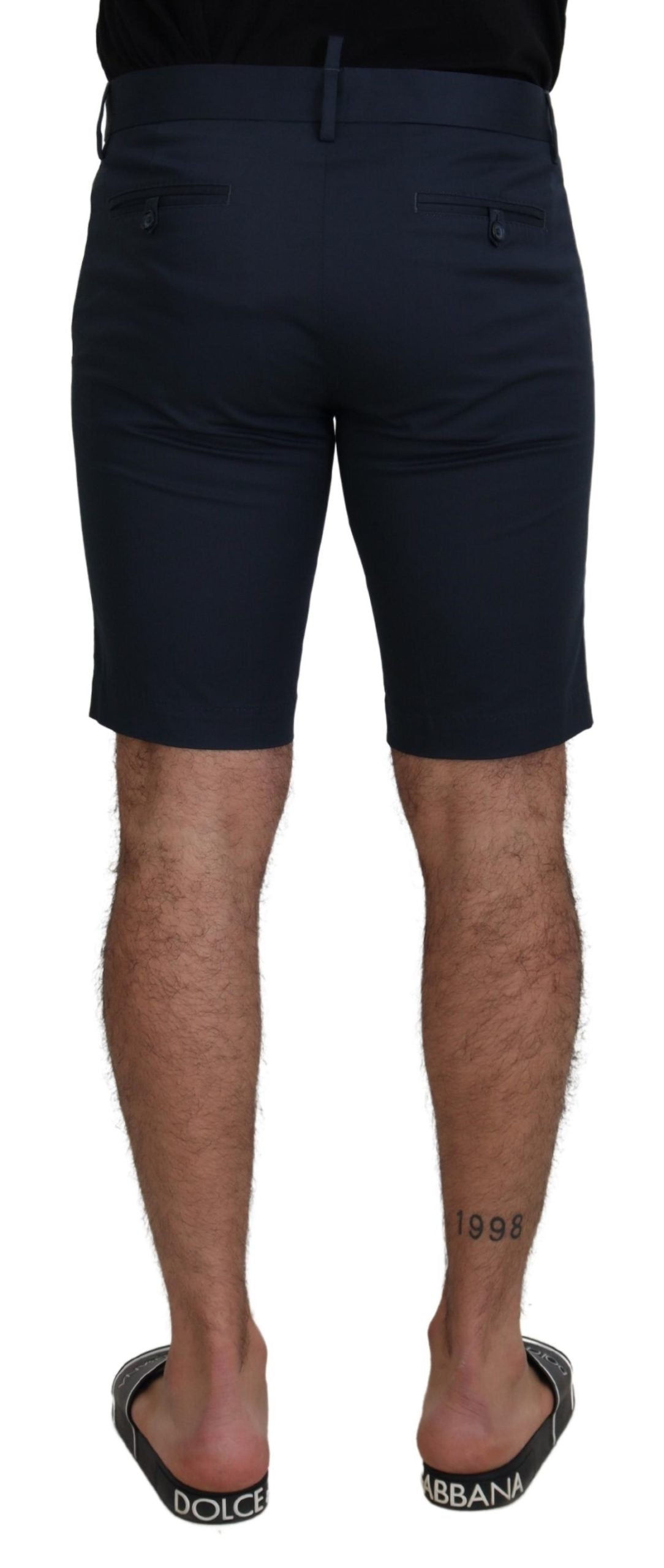 Dolce &amp; Gabbana Elegant blue cotton blend shorts