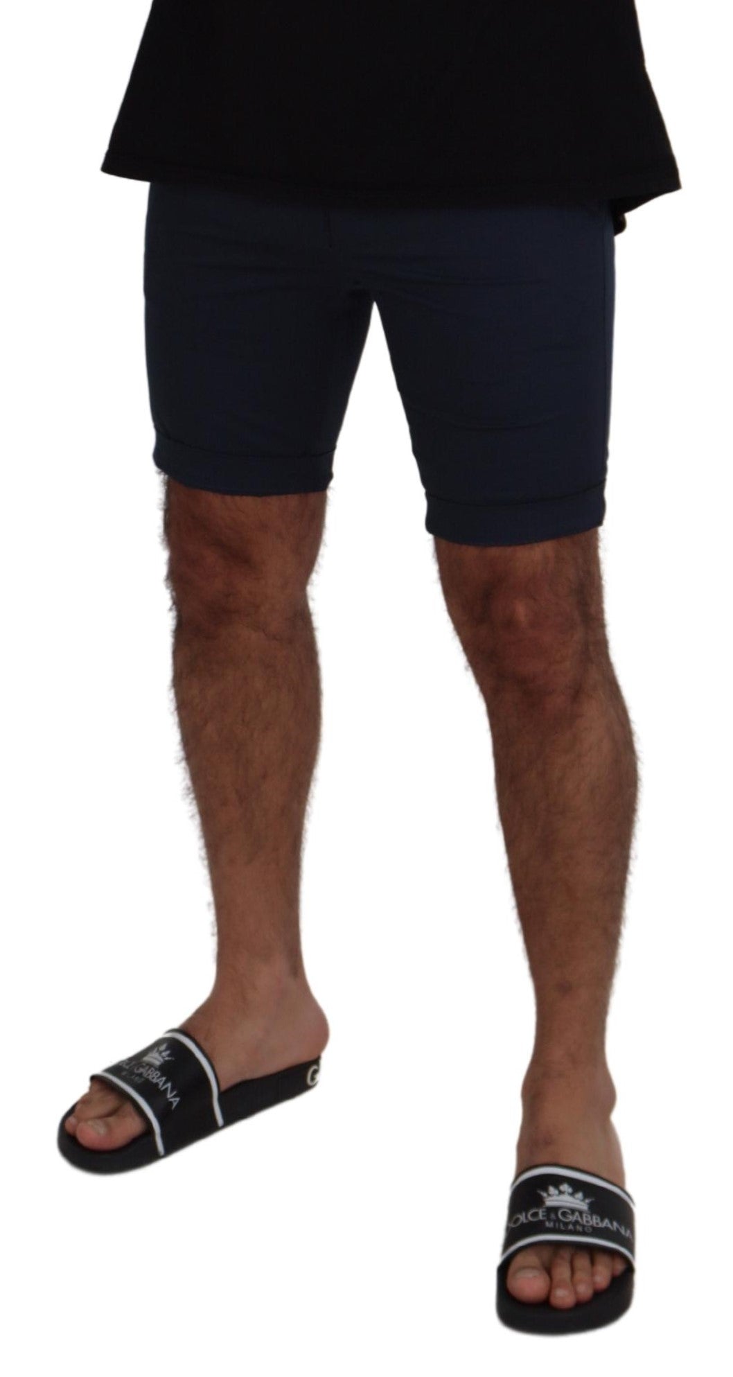 Dolce &amp; Gabbana Elegant blue cotton blend shorts