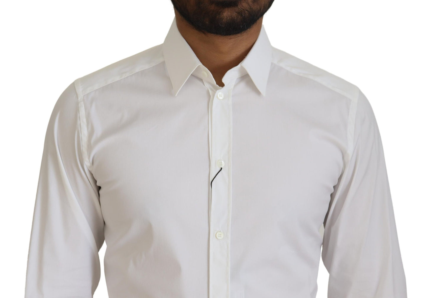 Dolce &amp; Gabbana Iridescent White Slim Fit Shirt