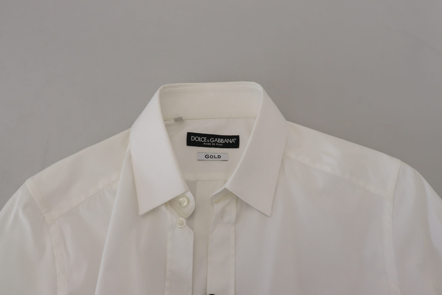 Dolce &amp; Gabbana Iridescent White Slim Fit Shirt