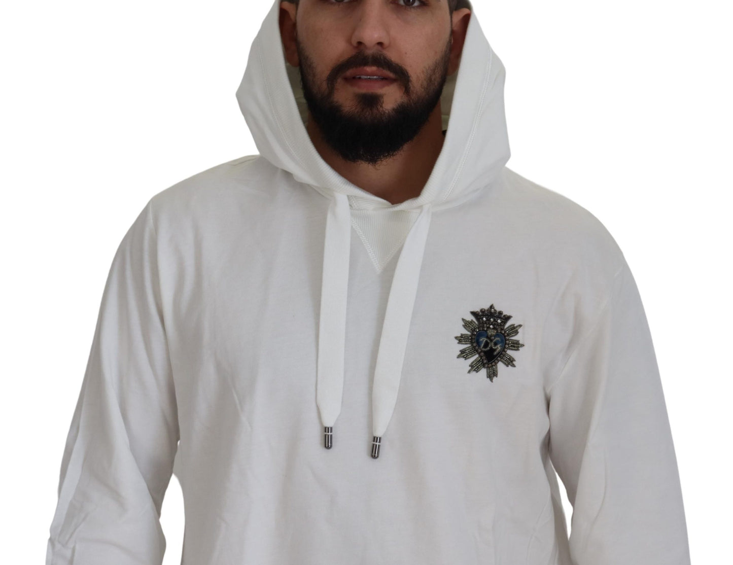 Dolce &amp; Gabbana Stunning White Hoodie