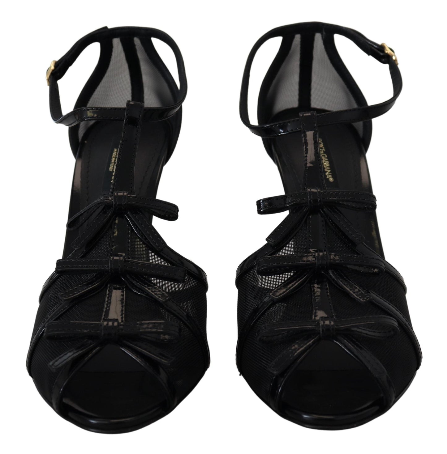 Dolce &amp; Gabbana Elegant black stiletto heeled sandals