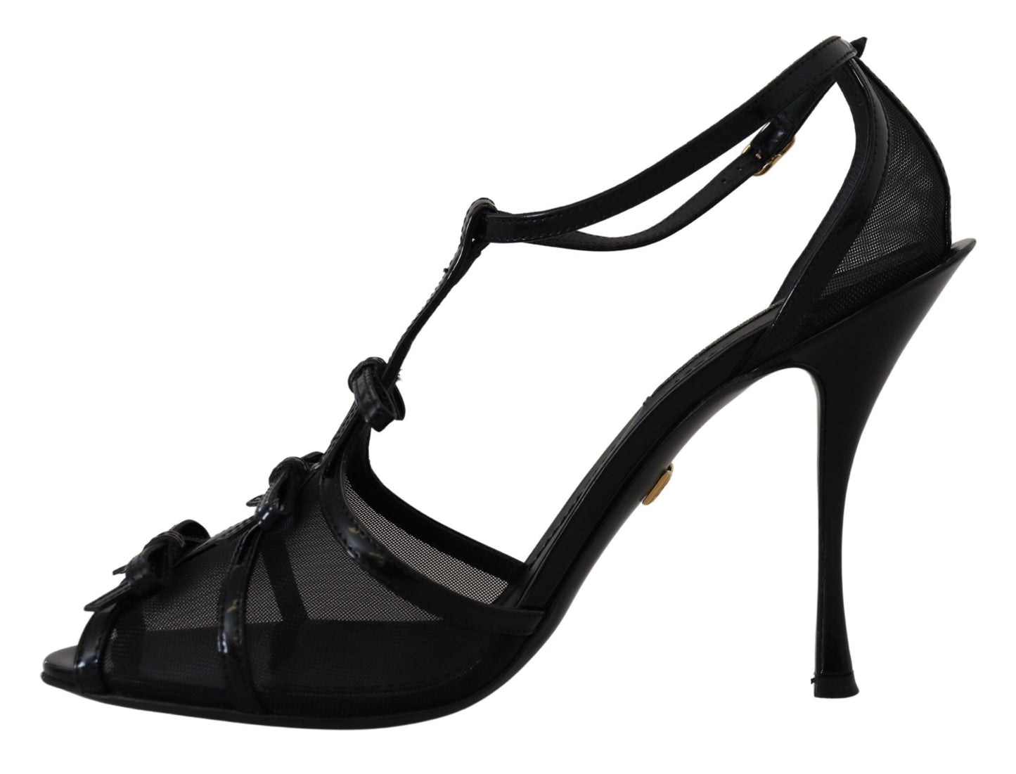 Dolce &amp; Gabbana Elegant black stiletto heeled sandals