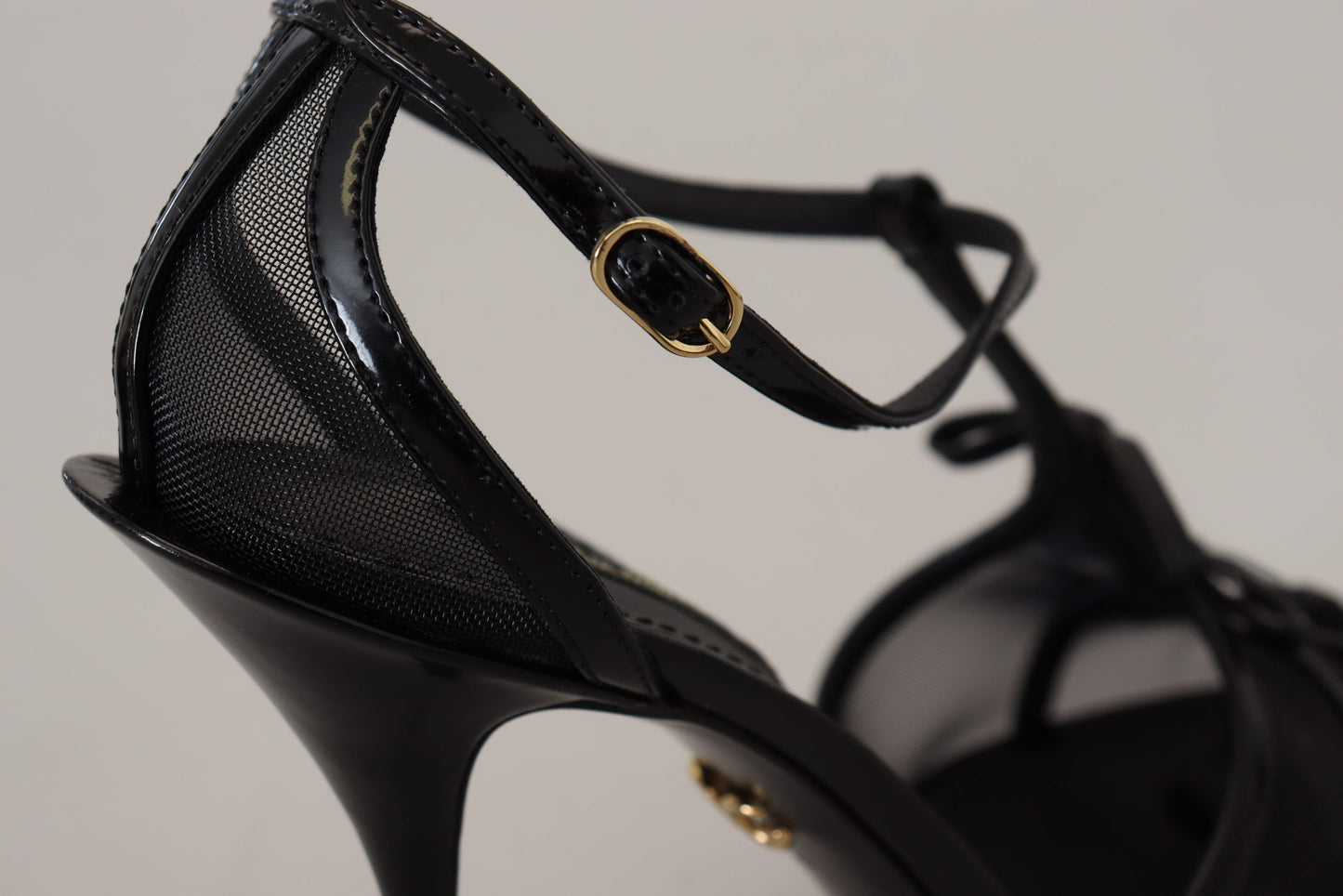 Dolce &amp; Gabbana Elegant black stiletto heeled sandals