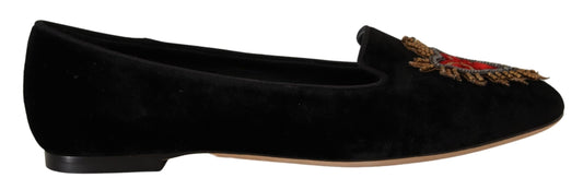 Dolce &amp; Gabbana Elegant flat shoes made of patent leather