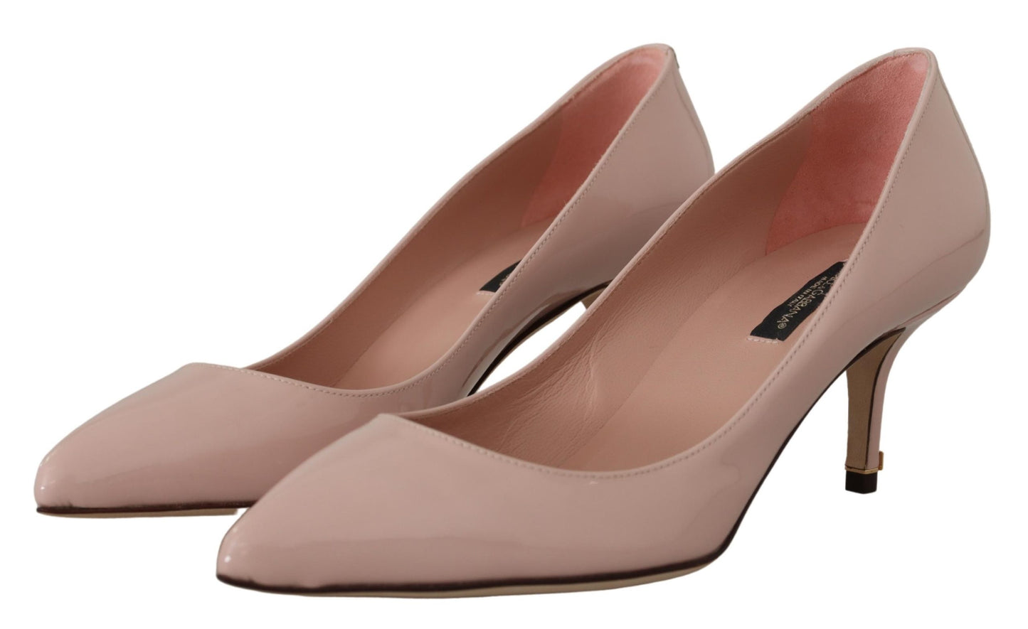 Dolce &amp; Gabbana Elegant patent leather heels in pink