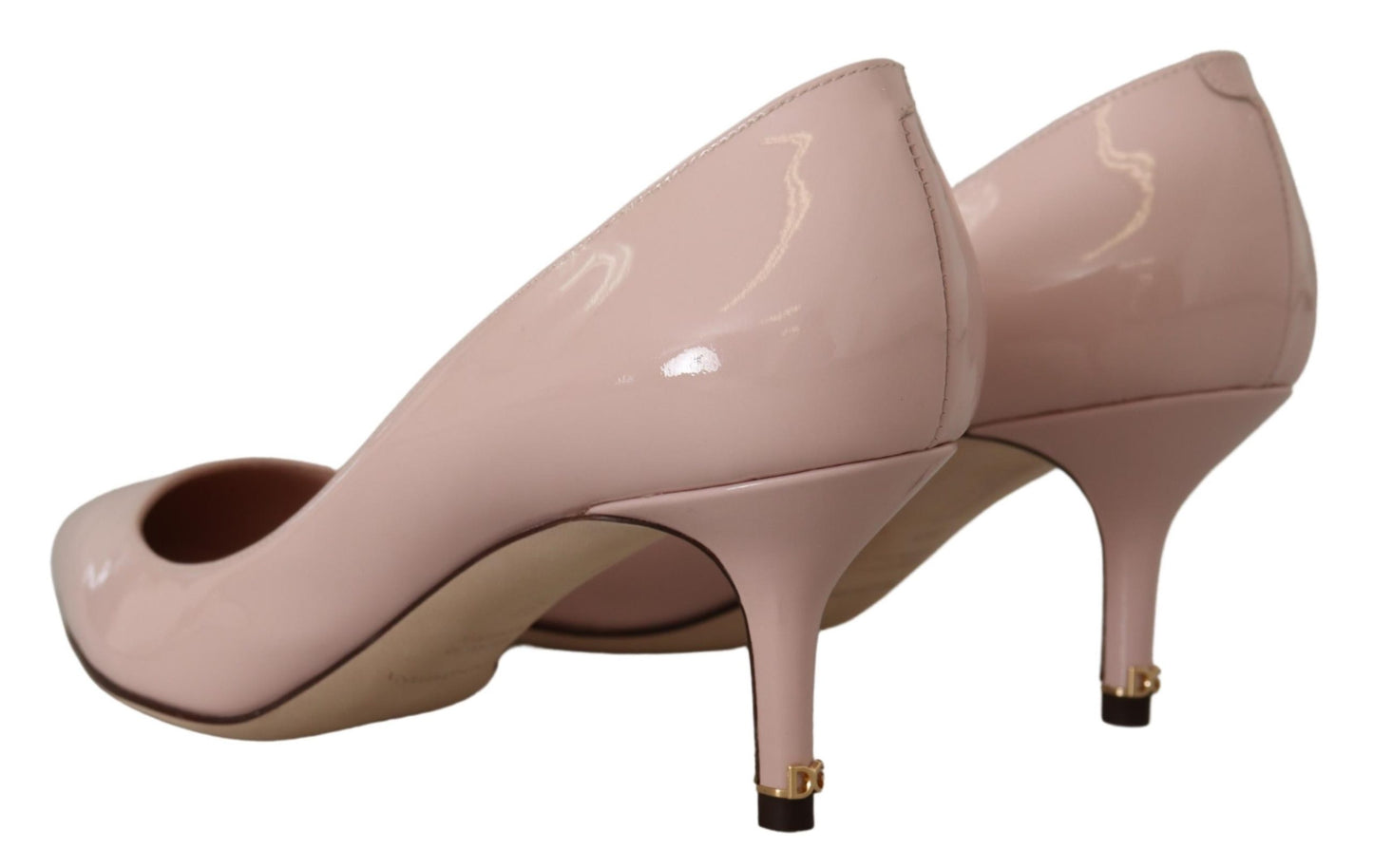 Dolce &amp; Gabbana Elegant patent leather heels in pink