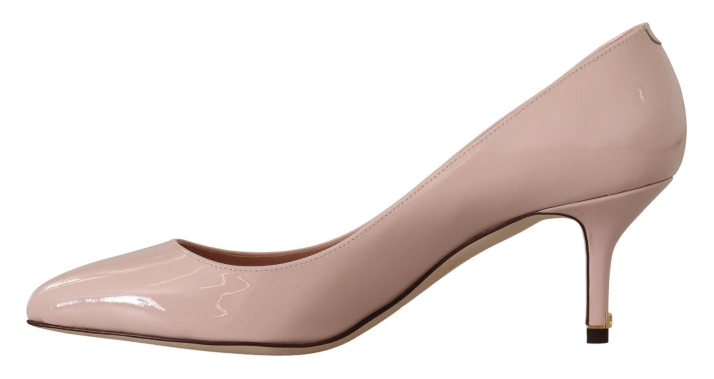 Dolce &amp; Gabbana Elegant patent leather heels in pink