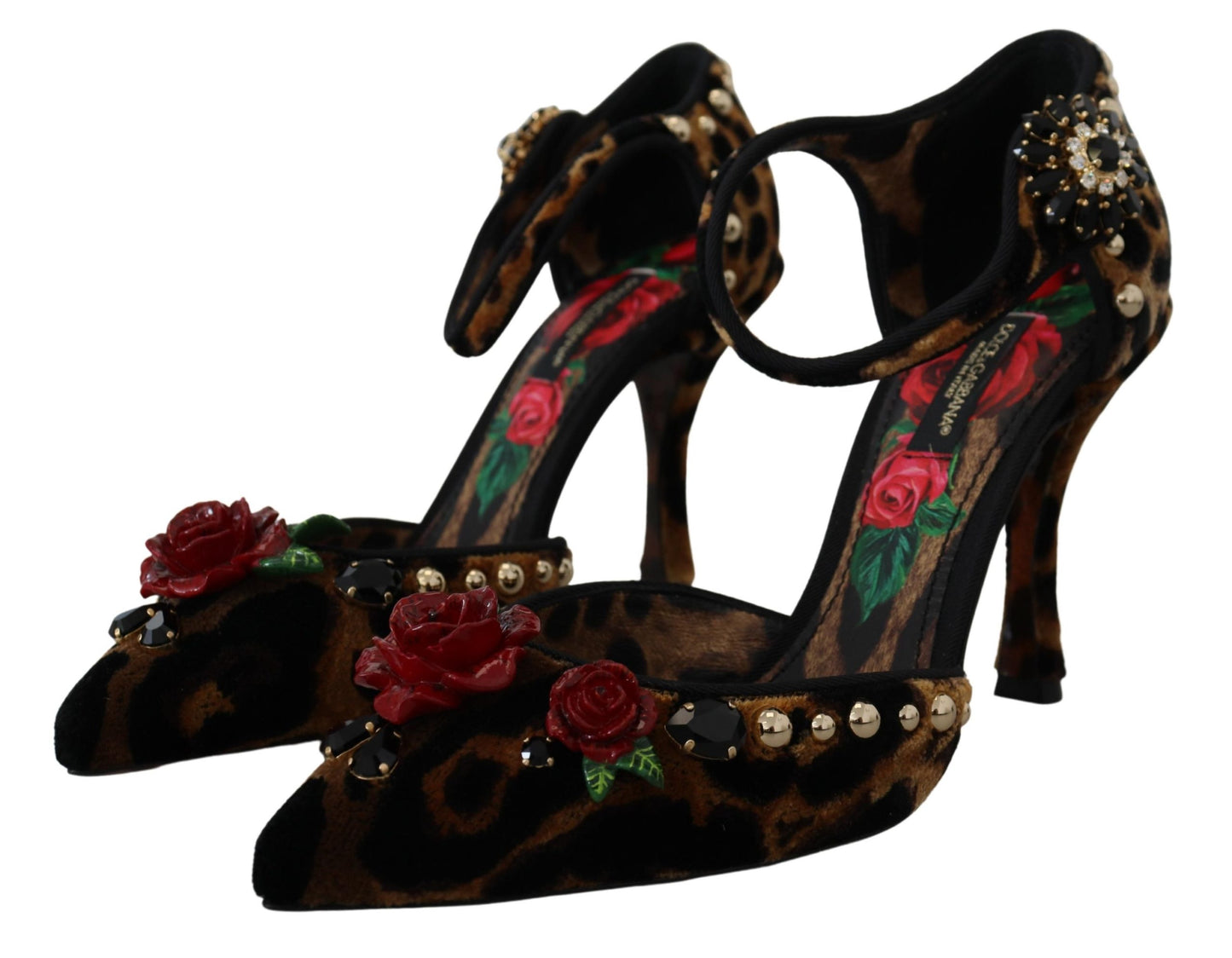 Dolce &amp; Gabbana Chic Leopard Ankle Strap Sandal