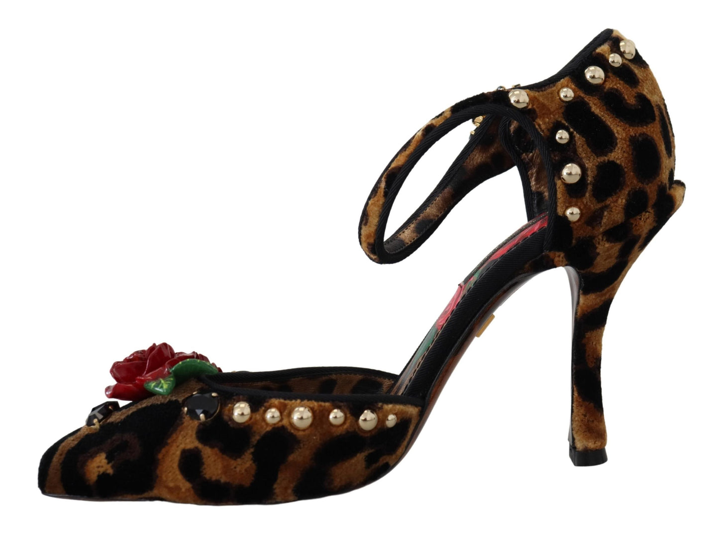 Dolce &amp; Gabbana Chic Leopard Ankle Strap Sandal