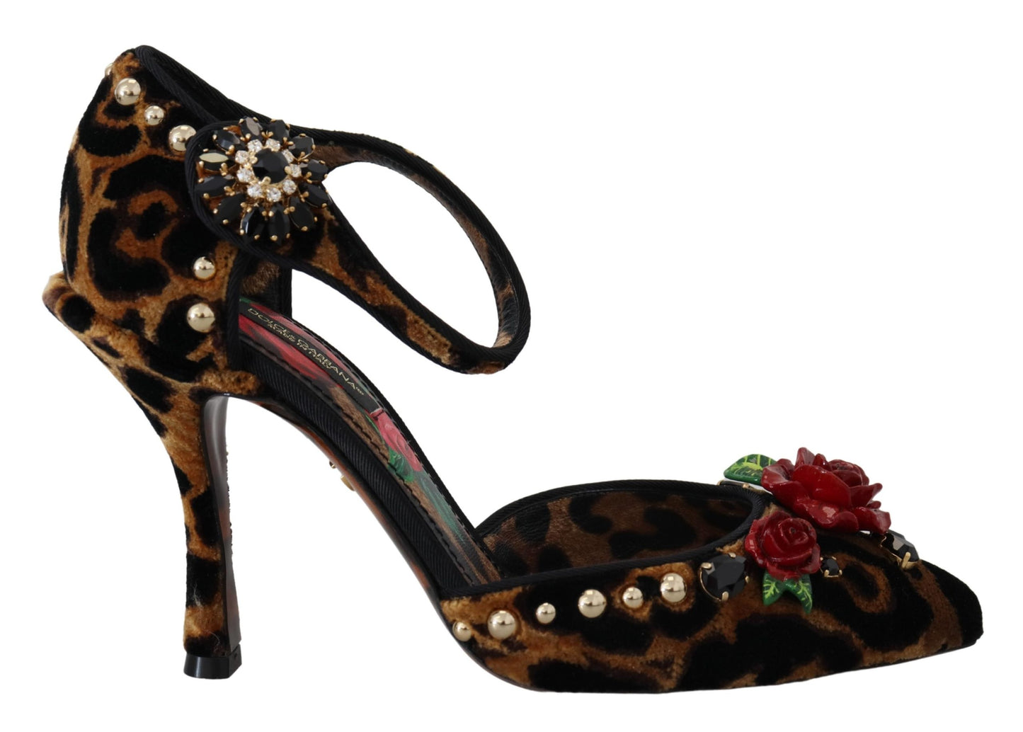 Dolce &amp; Gabbana Chic Leopard Ankle Strap Sandal