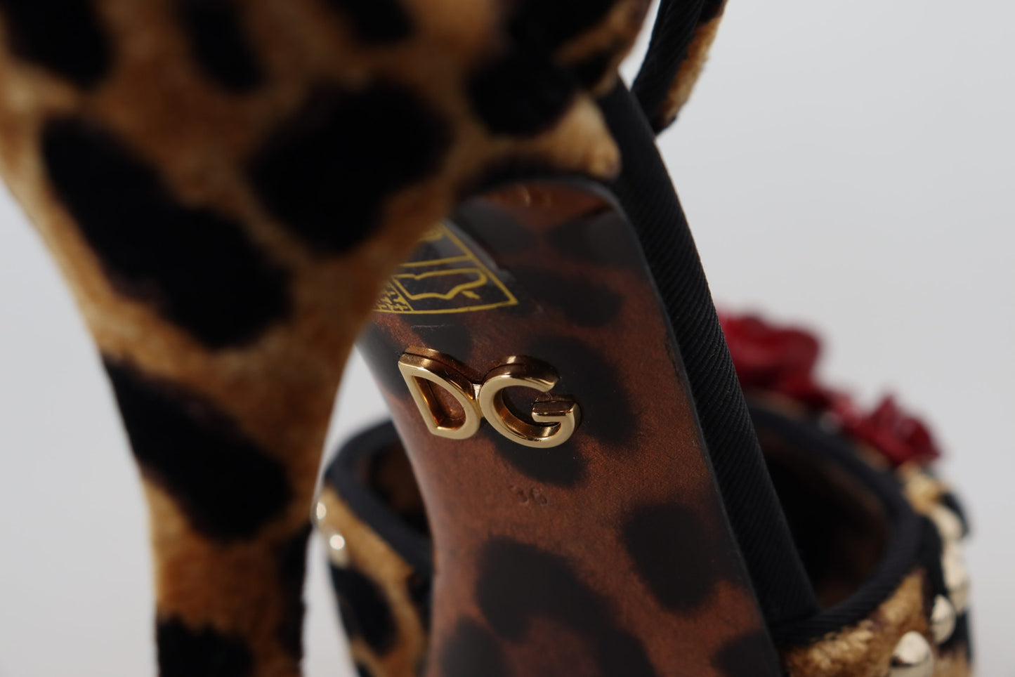 Dolce &amp; Gabbana Chic Leopard Ankle Strap Sandal