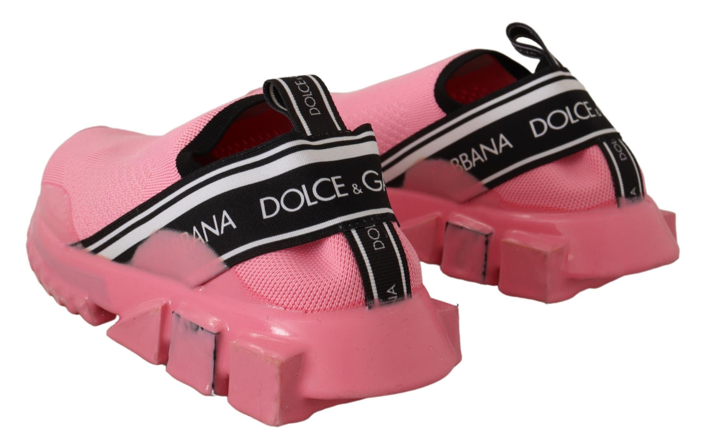 Dolce &amp; Gabbana Chic Pink Sorrento Slip-On Sneakers