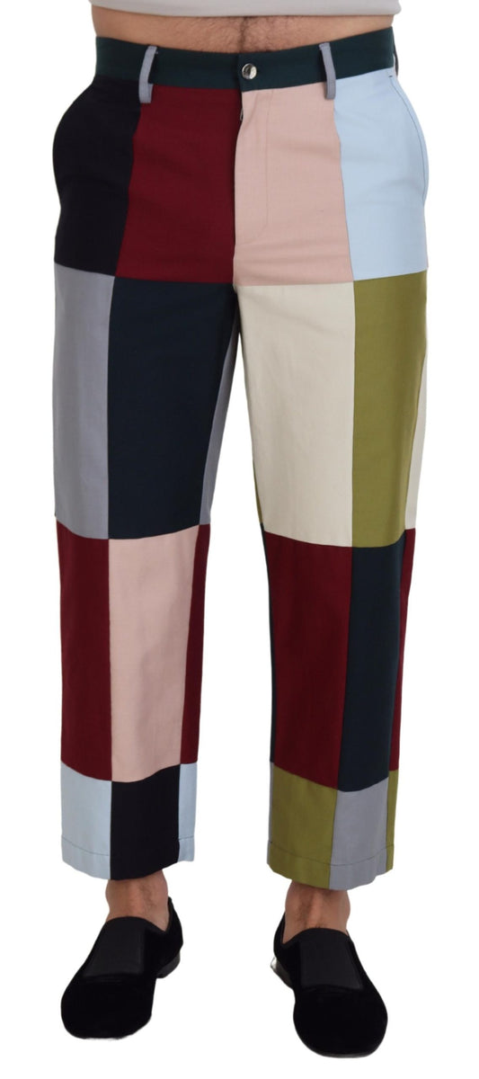 Dolce & Gabbana Atemberaubende Multicolor Patchwork-Hose