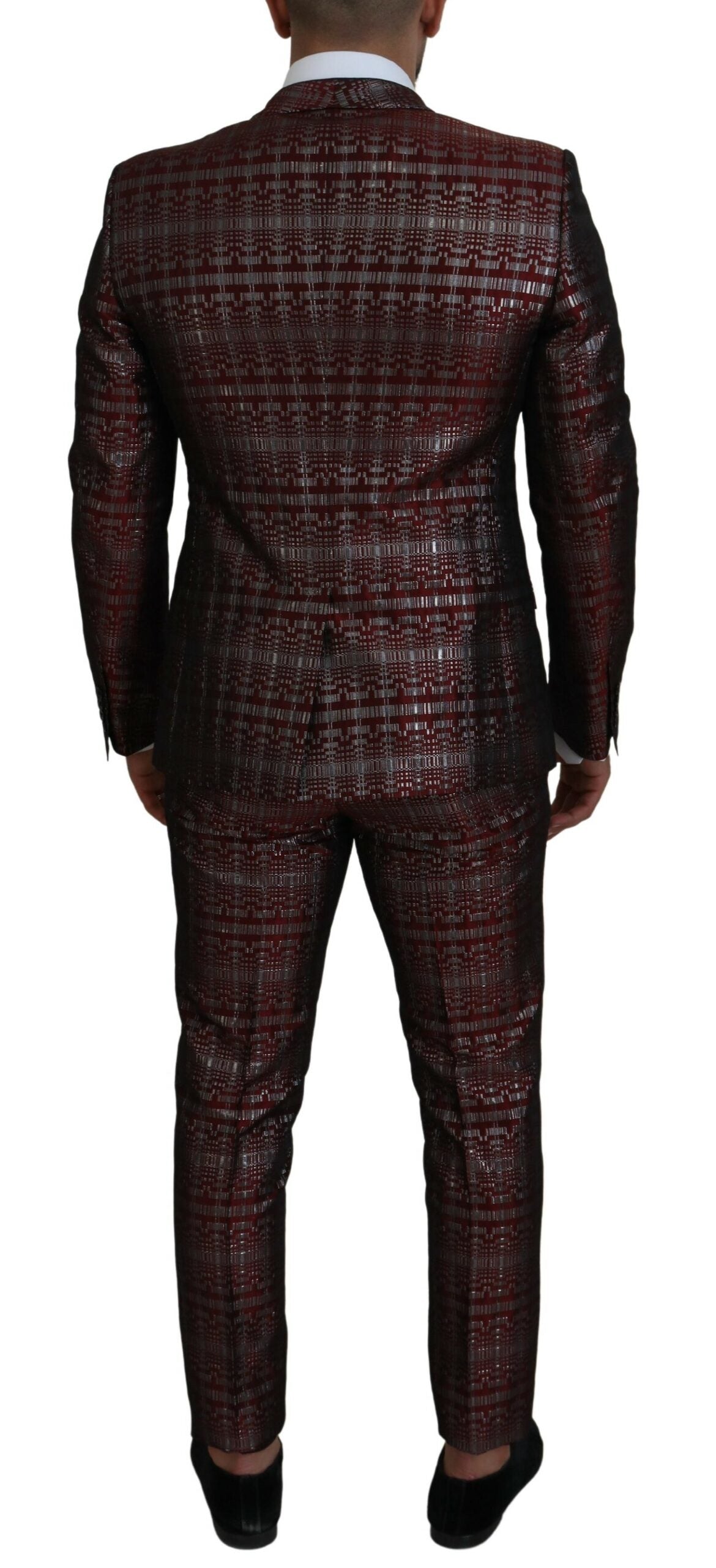 Dolce &amp; Gabbana Bordeaux Fantasy Slim Fit Two Piece Suit