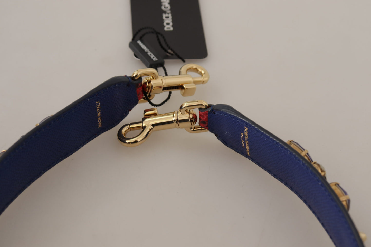 Dolce &amp; Gabbana Elegant handbag strap made of red python leather