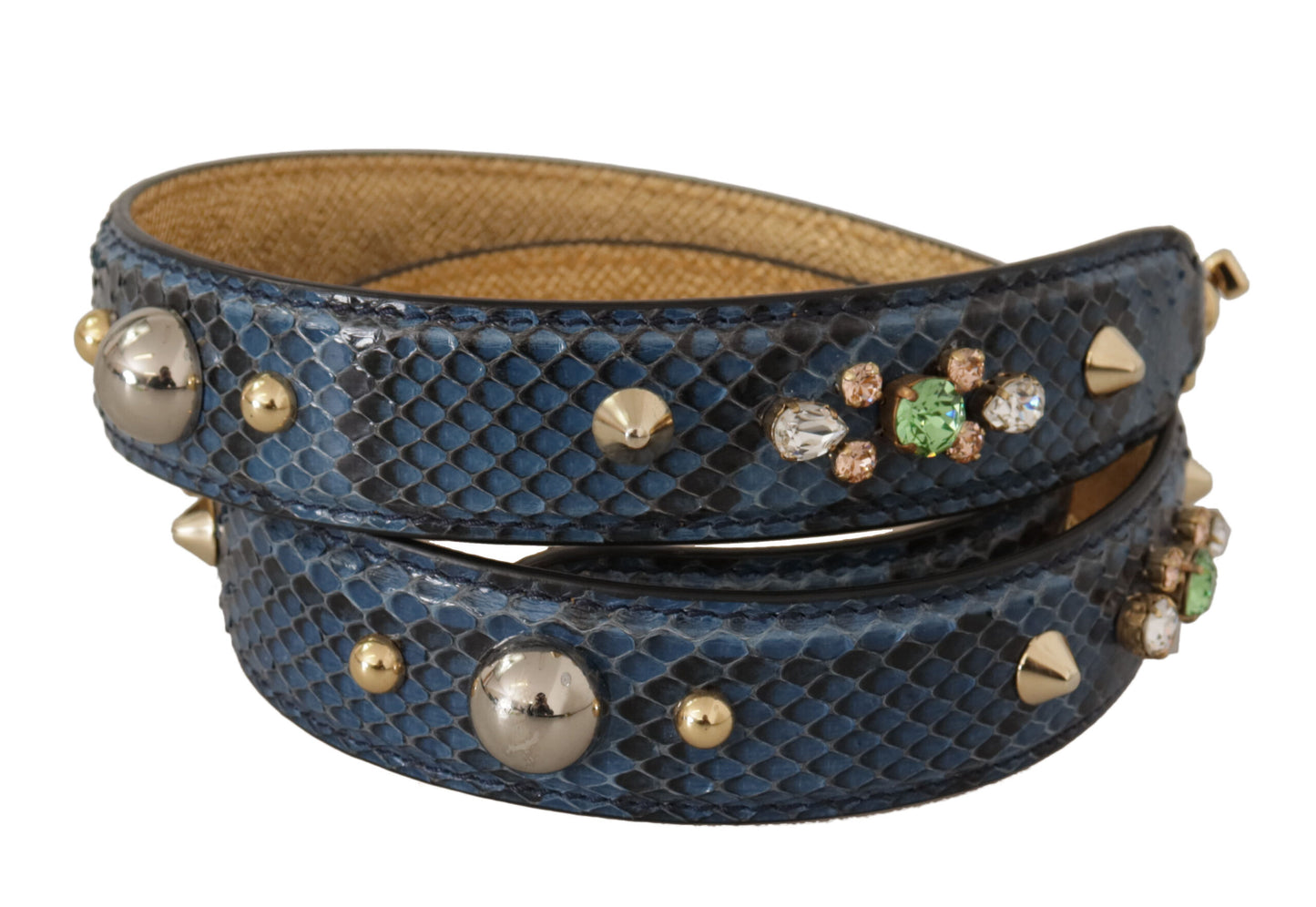 Dolce &amp; Gabbana Elegant Leather Shoulder Bag Strap in Blue