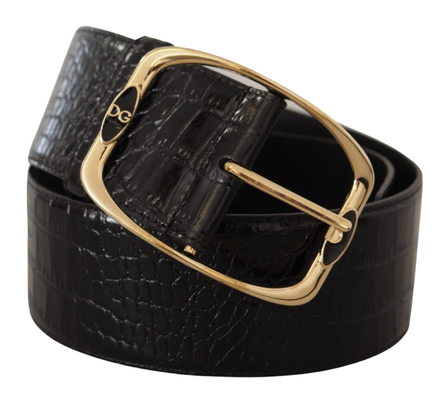 Dolce &amp; Gabbana Elegant logo belt in black leather