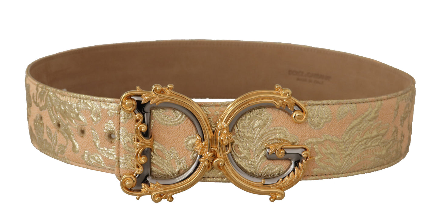 Dolce &amp; Gabbana Elegant leather belt with logo buckle