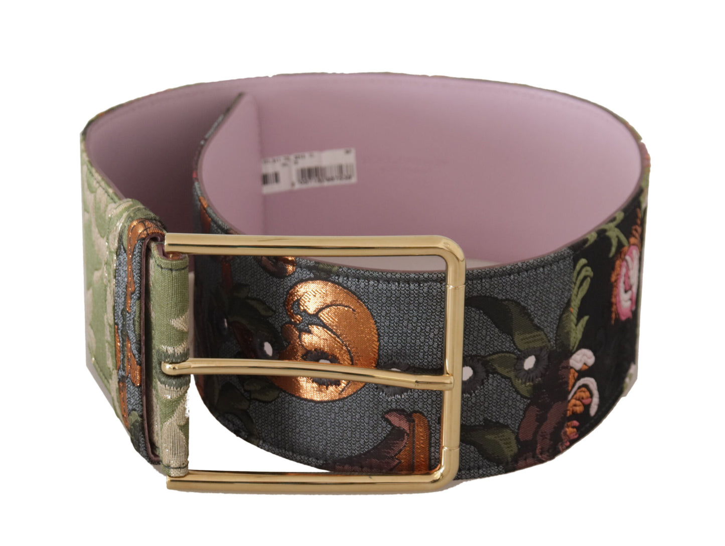 Dolce &amp; Gabbana Elegant multicolor canvas and leather belt