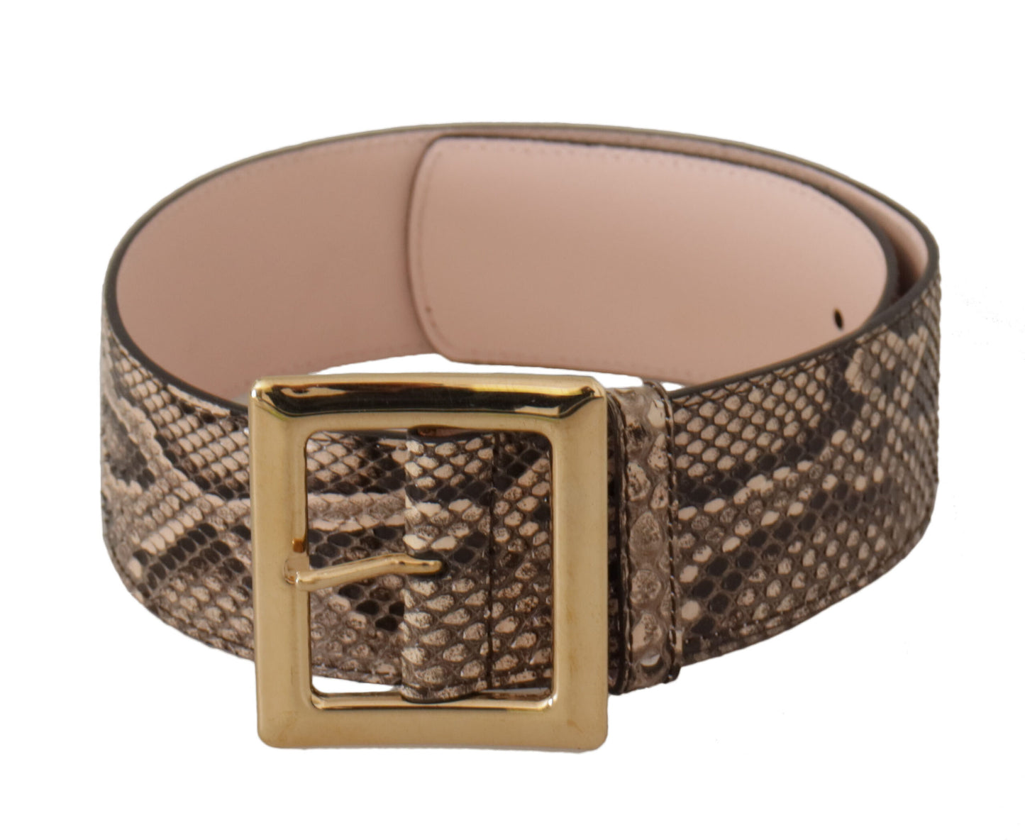 Dolce &amp; Gabbana Elegant leather belt with logo buckle