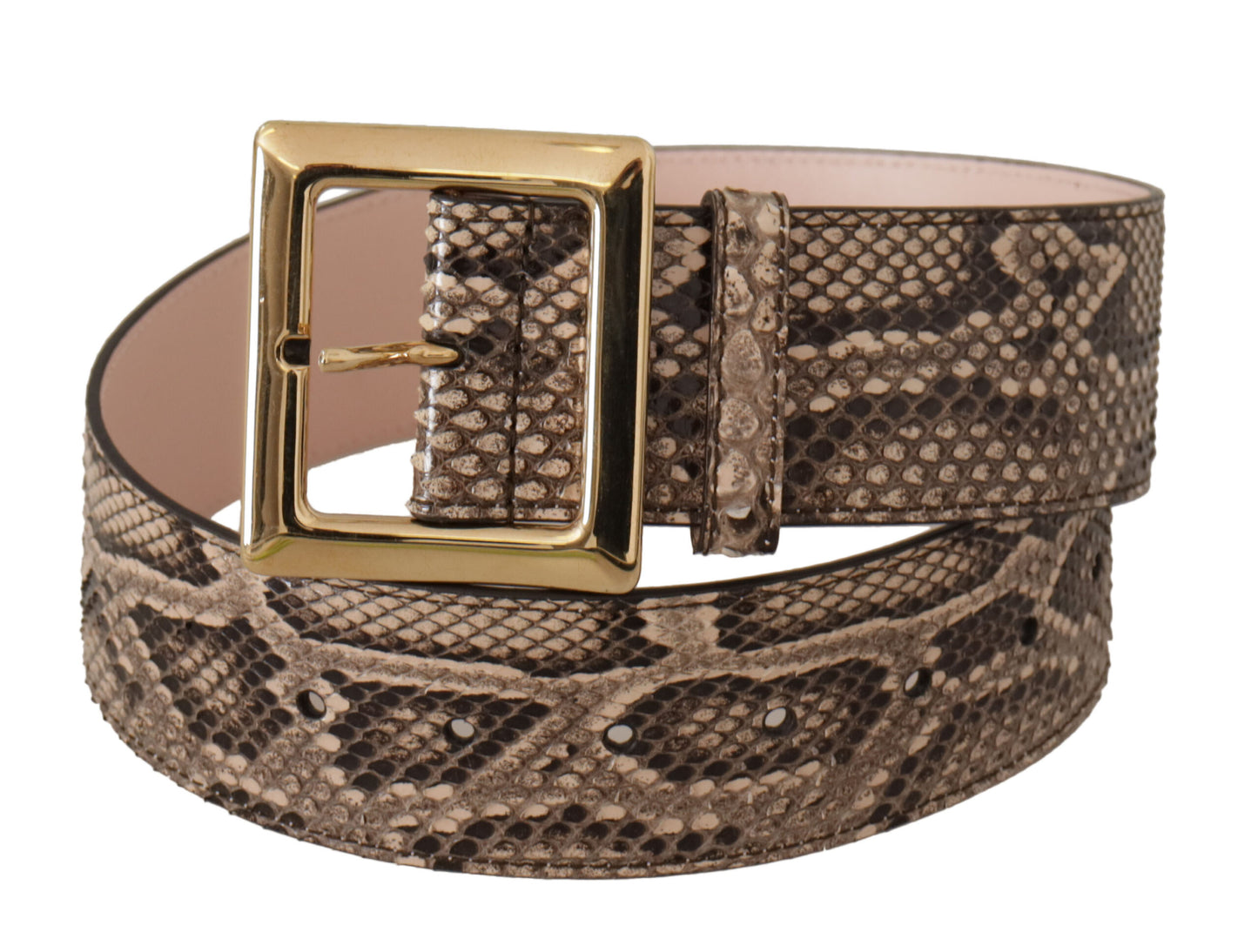 Dolce &amp; Gabbana Elegant leather belt with logo buckle