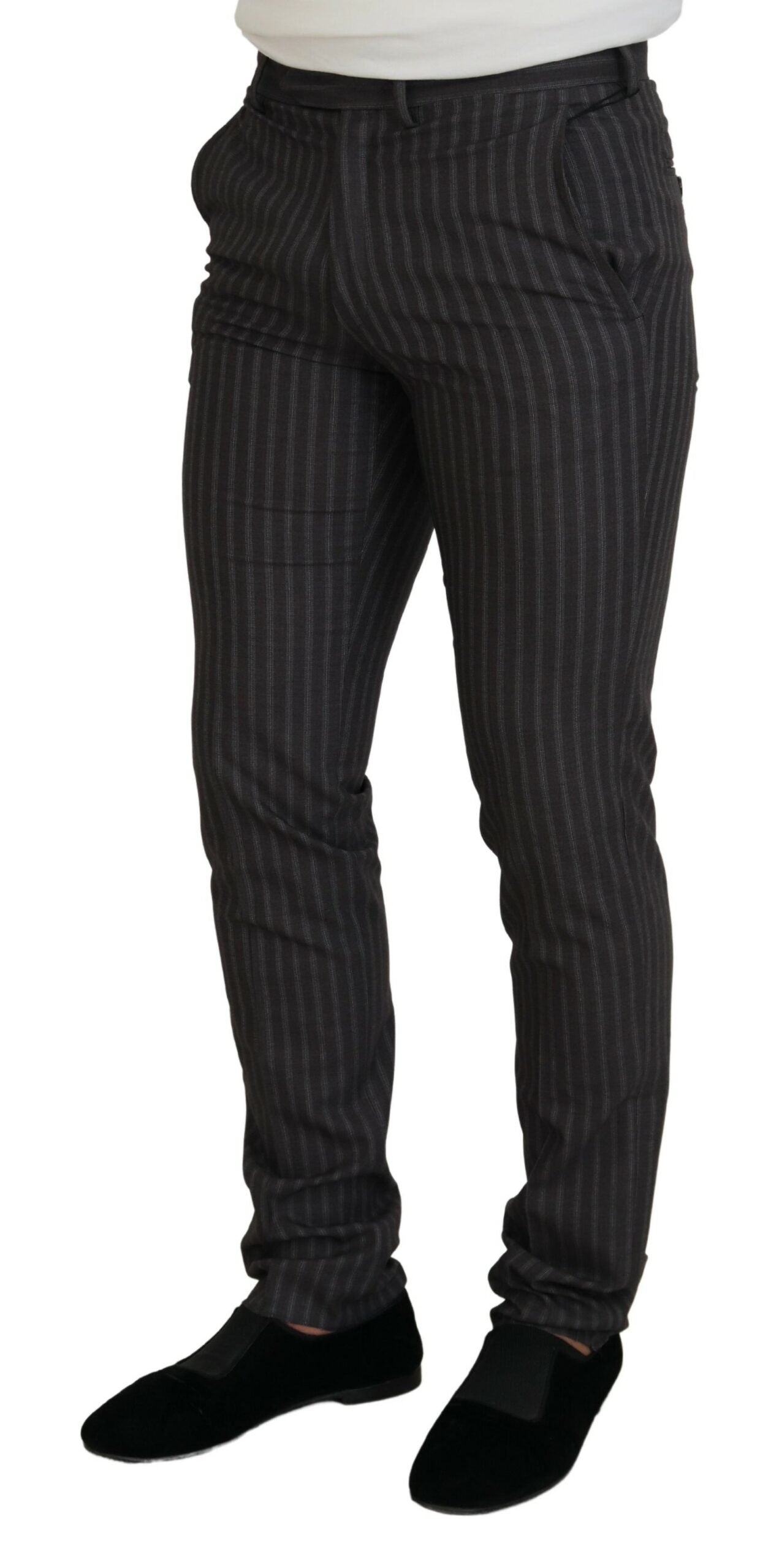 BENCIVENGA Elegant Striped Suit Pants for Men