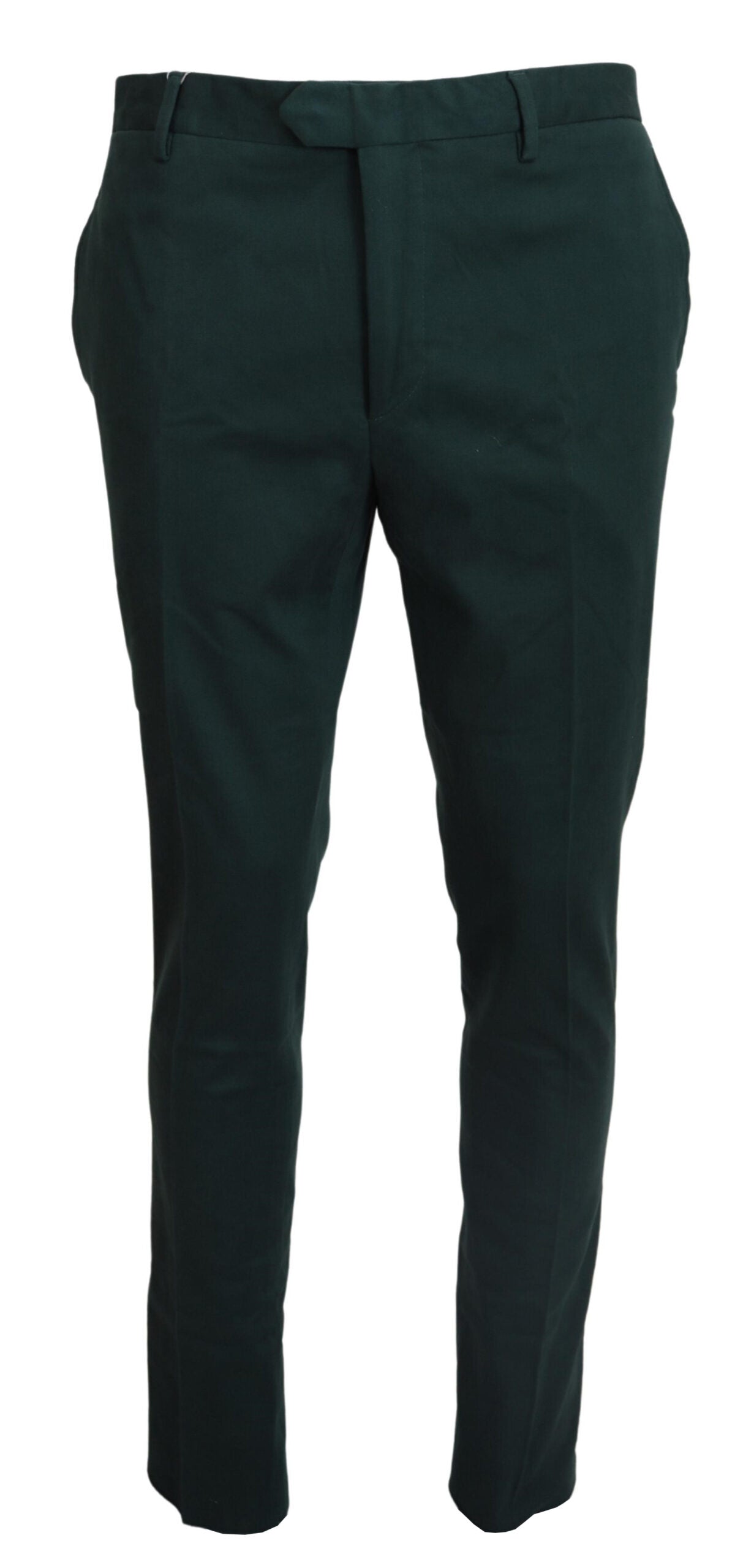 BENCIVENGA Elegant dark green chino pants