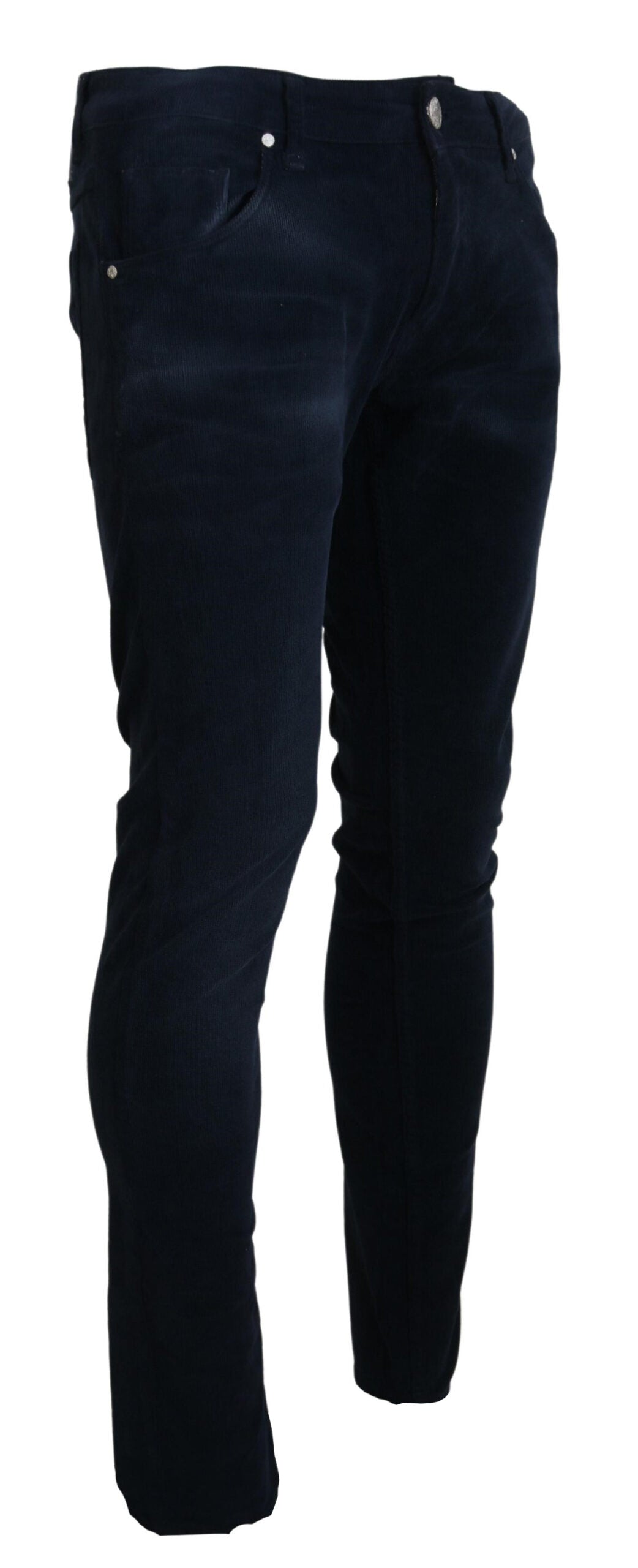 Eight chic blue straight fit corduroy jeans