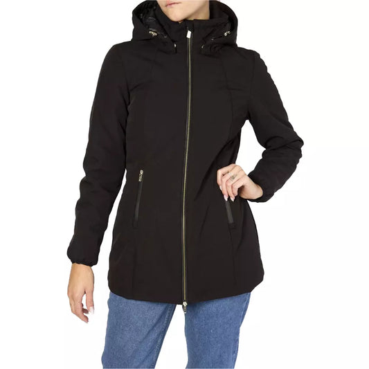 Yes Zee Schwarze Polyamid Damen Jacke