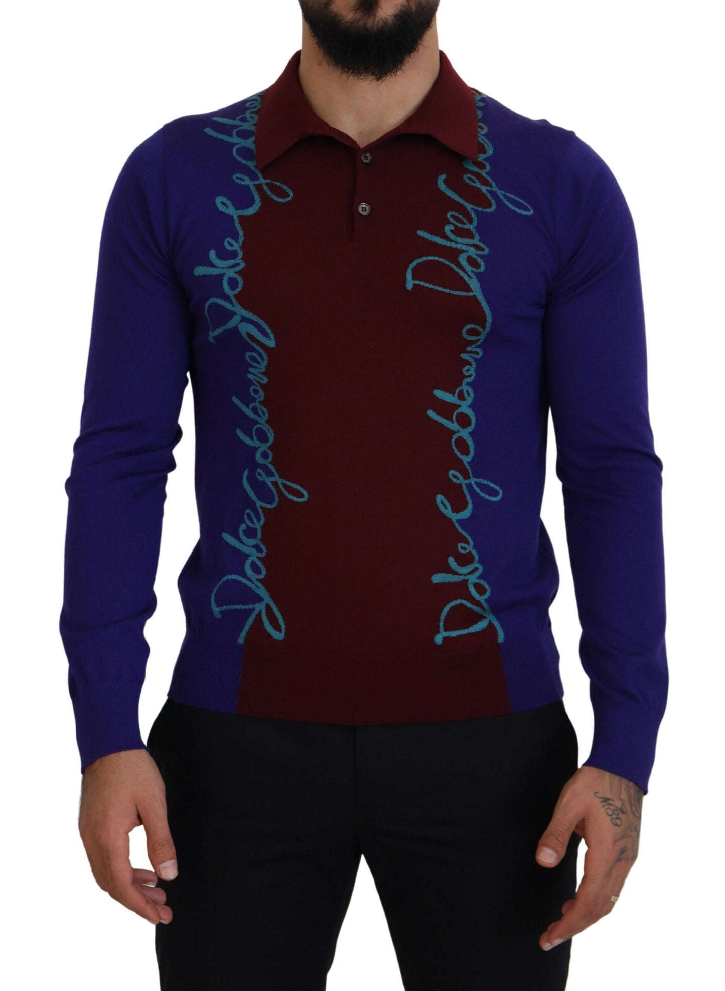 Dolce &amp; Gabbana multicolor sweater made of virgin wool and silk