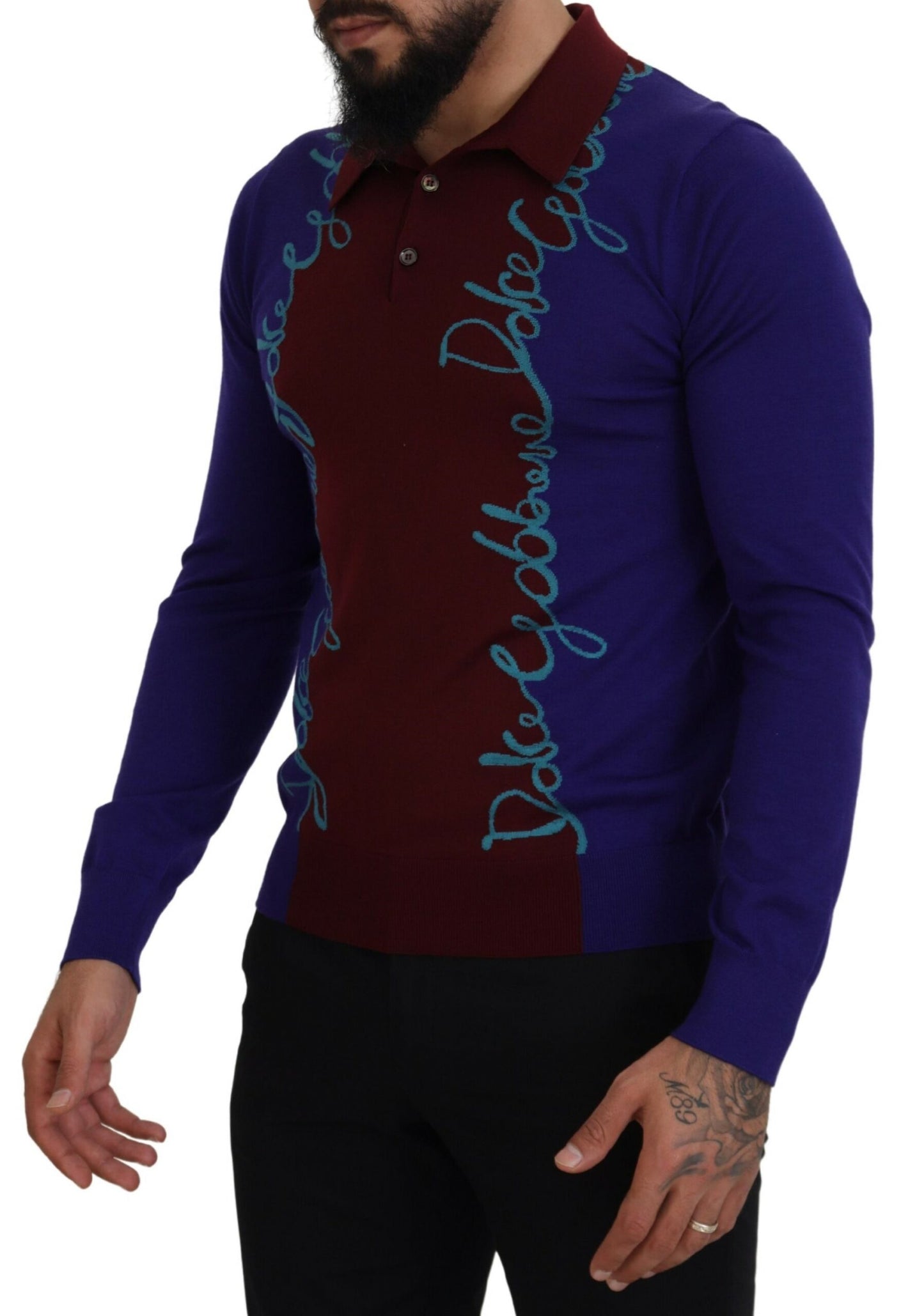 Dolce &amp; Gabbana multicolor sweater made of virgin wool and silk