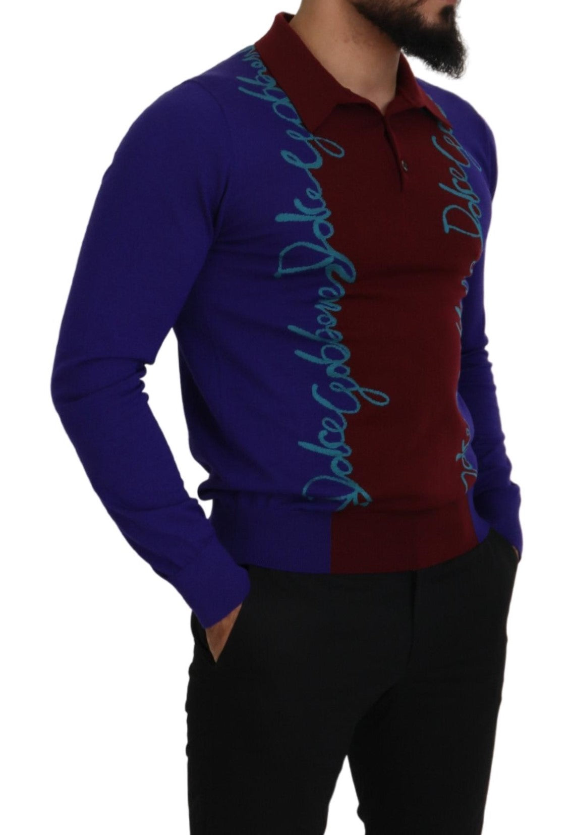 Dolce &amp; Gabbana multicolor sweater made of virgin wool and silk