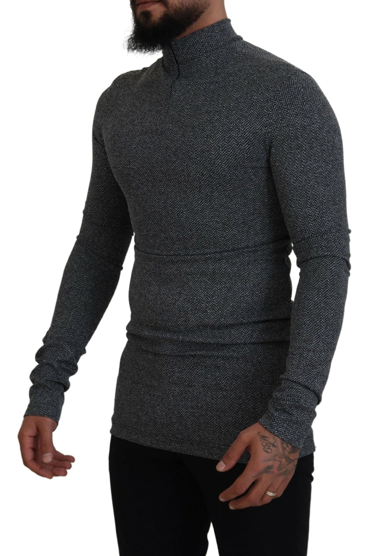 Dolce &amp; Gabbana Elegant dark grey sweater