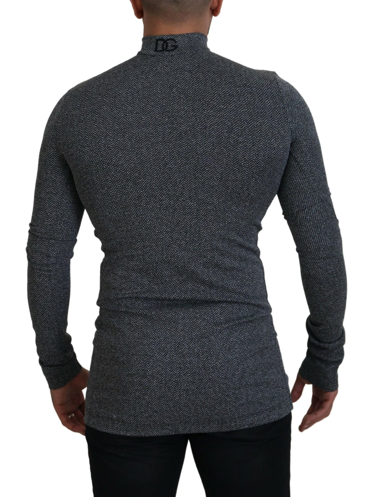 Dolce &amp; Gabbana Elegant dark grey sweater