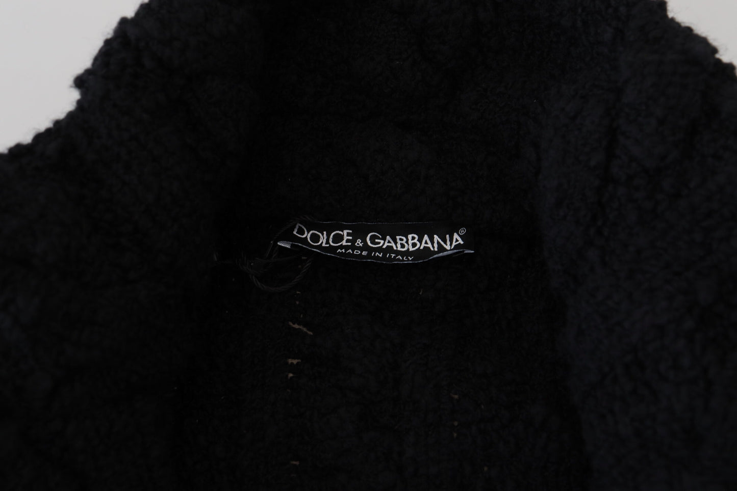 Dolce & Gabbana Elegante schwarze Strickjacke aus einer Woll-Kaschmir-Mischung