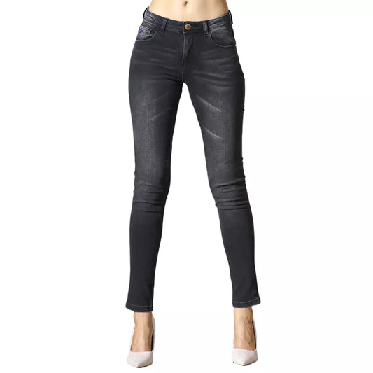 Yes Zee Chic Black Washed Slim Fit Jeans for Women