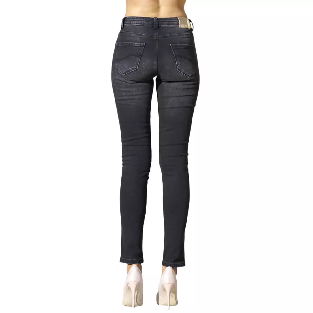 Yes Zee Chic Black Washed Slim Fit Jeans for Women