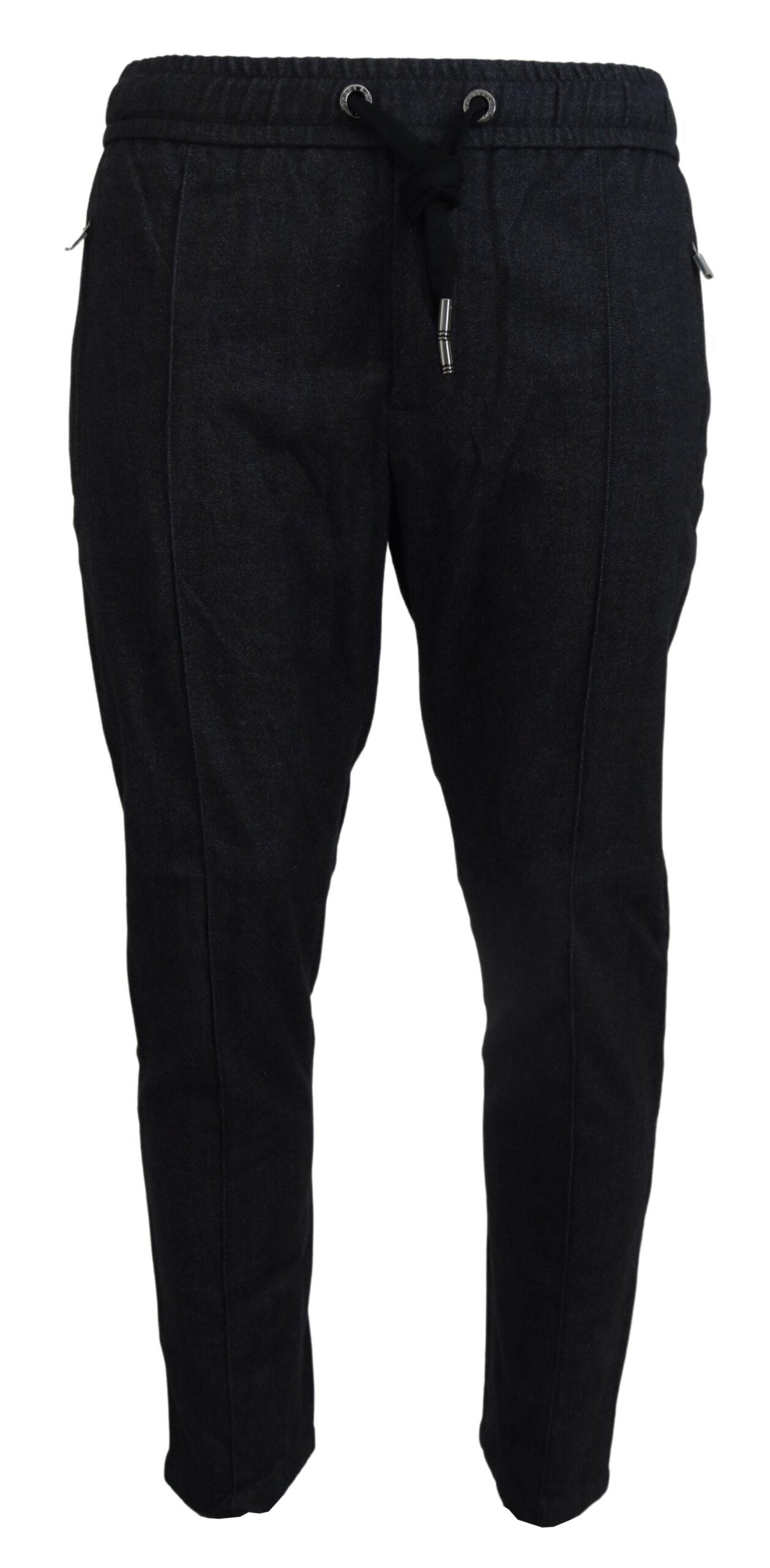 Dolce &amp; Gabbana Elegant tapered blue denim trousers