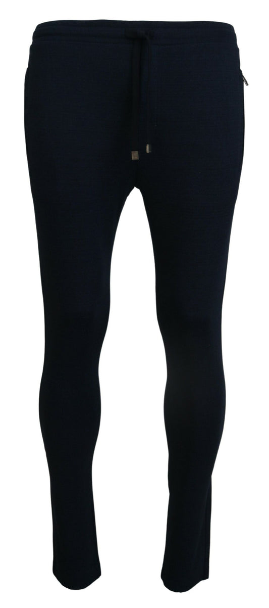 Dolce &amp; Gabbana Elegant Blue Casual Sweatpants