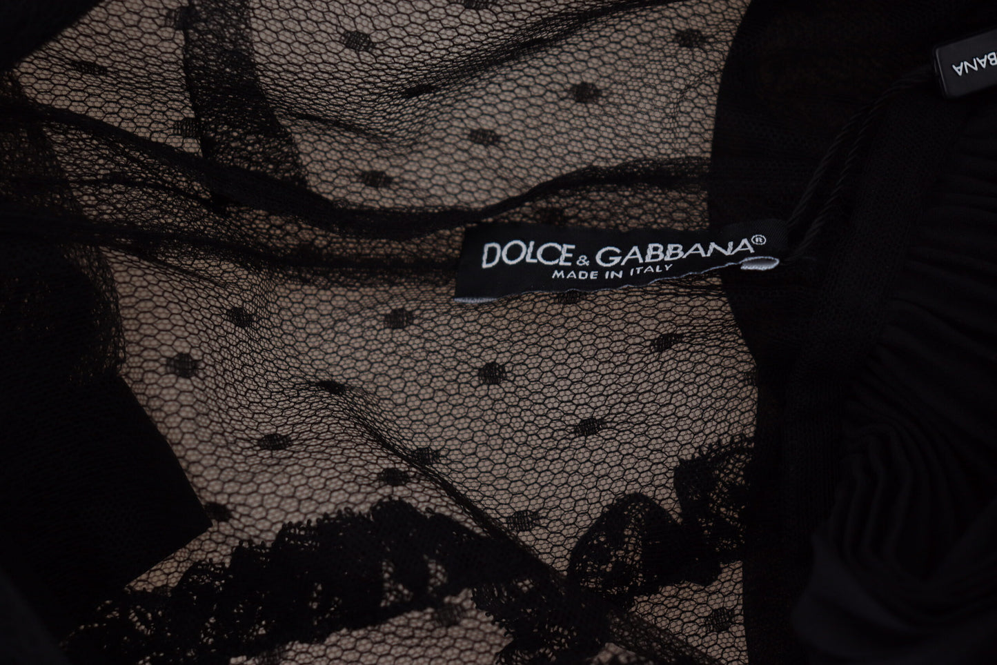 Dolce & Gabbana Elegantes Minikleid mit Spitzeneinsatz in A-Linie