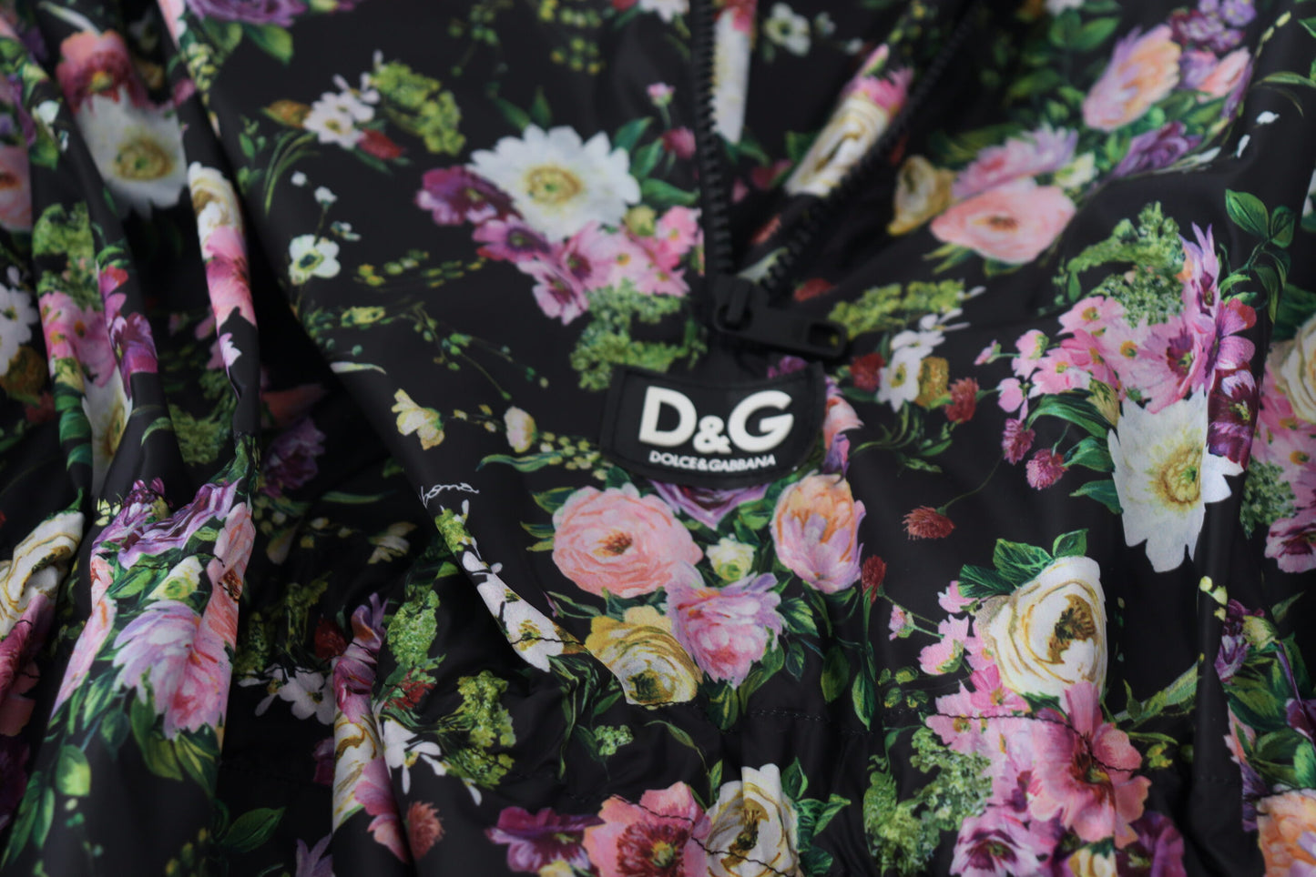 Dolce & Gabbana Elegantes geblümtes Minikleid mit Logo-Detail