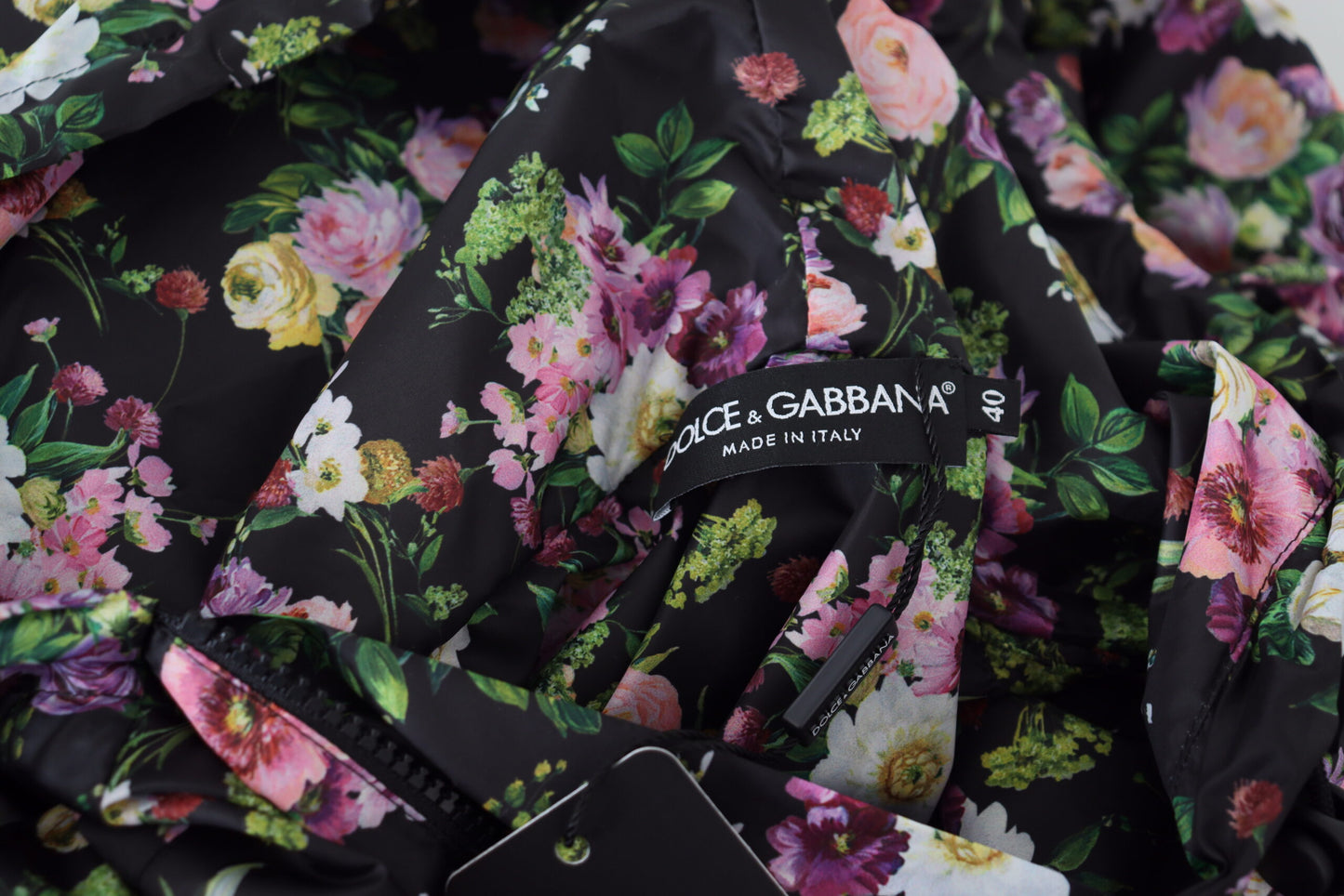 Dolce & Gabbana Elegantes geblümtes Minikleid mit Logo-Detail